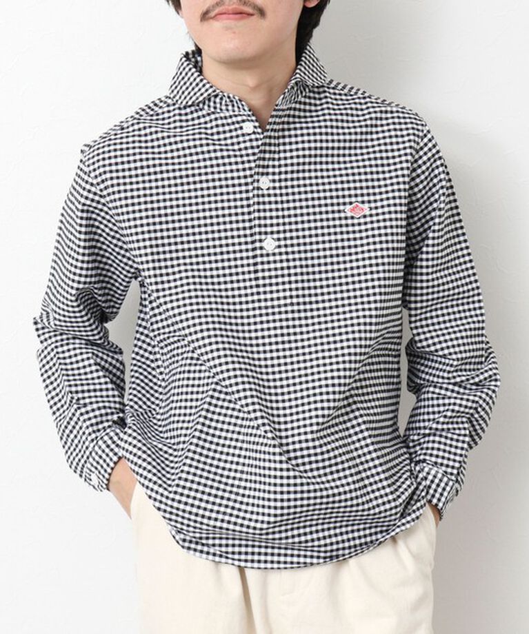 NOLLEY'S goodman「【DANTON/ダントン】ROUND COLLAR P.O SHIRT LS 25SS」|シャツ・ブラウス|