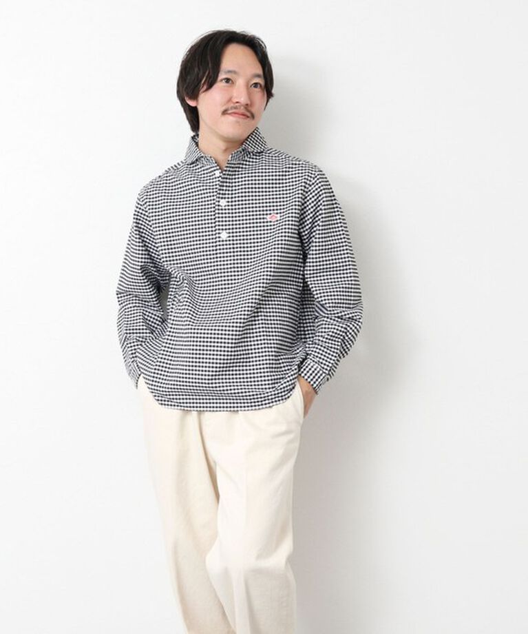 NOLLEY'S goodman「【DANTON/ダントン】ROUND COLLAR P.O SHIRT LS 25SS」|シャツ・ブラウス|