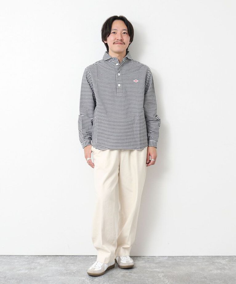 NOLLEY'S goodman「【DANTON/ダントン】ROUND COLLAR P.O SHIRT LS 25SS」|シャツ・ブラウス|