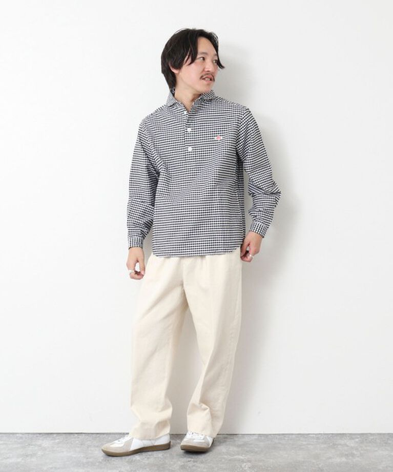 NOLLEY'S goodman「【DANTON/ダントン】ROUND COLLAR P.O SHIRT LS 25SS」|シャツ・ブラウス|