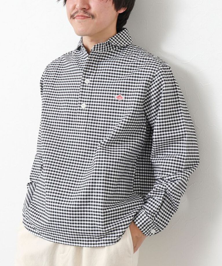 NOLLEY'S goodman「【DANTON/ダントン】ROUND COLLAR P.O SHIRT LS 25SS」|シャツ・ブラウス|