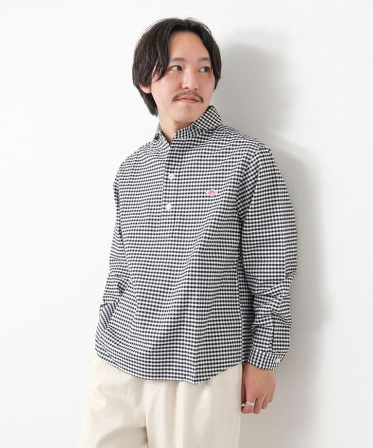 NOLLEY'S goodman「【DANTON/ダントン】ROUND COLLAR P.O SHIRT LS 25SS」|シャツ・ブラウス|