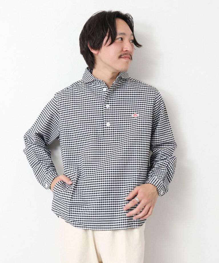 NOLLEY'S goodman「【DANTON/ダントン】ROUND COLLAR P.O SHIRT LS 25SS」|シャツ・ブラウス|