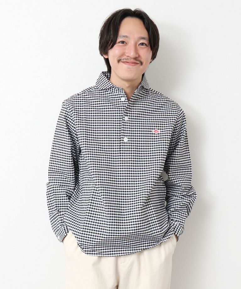 NOLLEY'S goodman「【DANTON/ダントン】ROUND COLLAR P.O SHIRT LS 25SS」|シャツ・ブラウス|