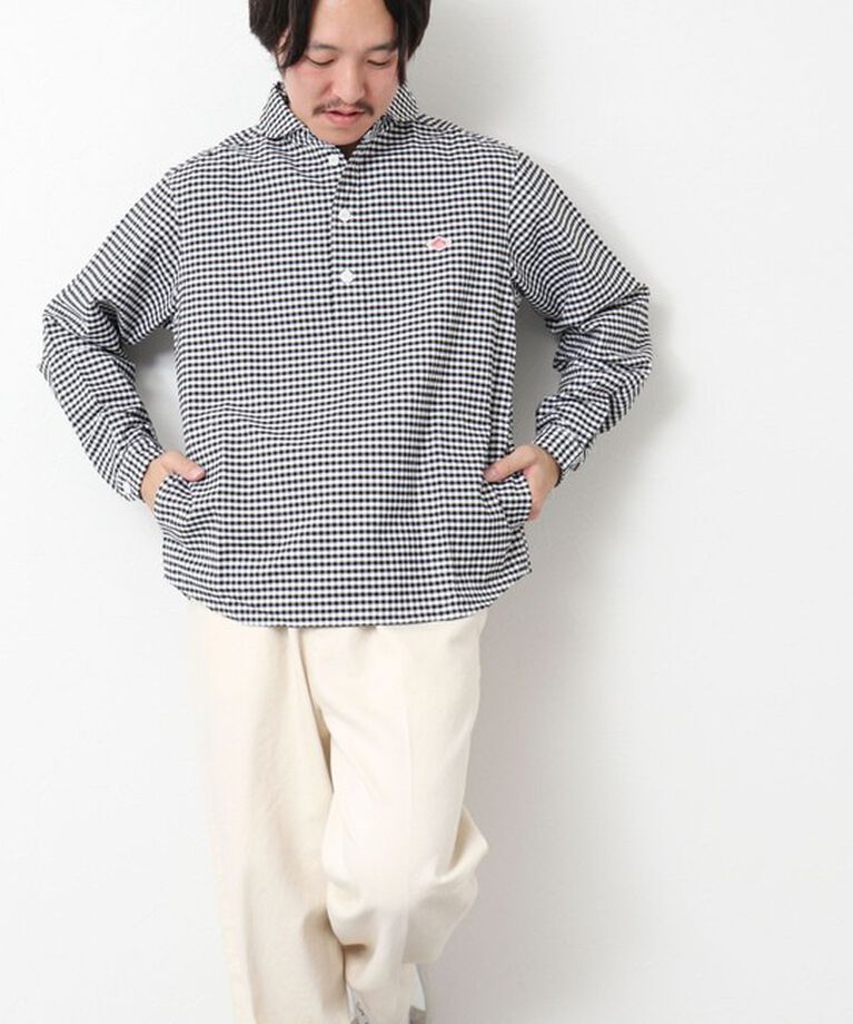 NOLLEY'S goodman「【DANTON/ダントン】ROUND COLLAR P.O SHIRT LS 25SS」|シャツ・ブラウス|
