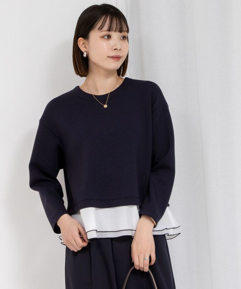 NOLLEY'S sophi「ダンボール×オーガンジーブラウス」|シャツ・ブラウス|