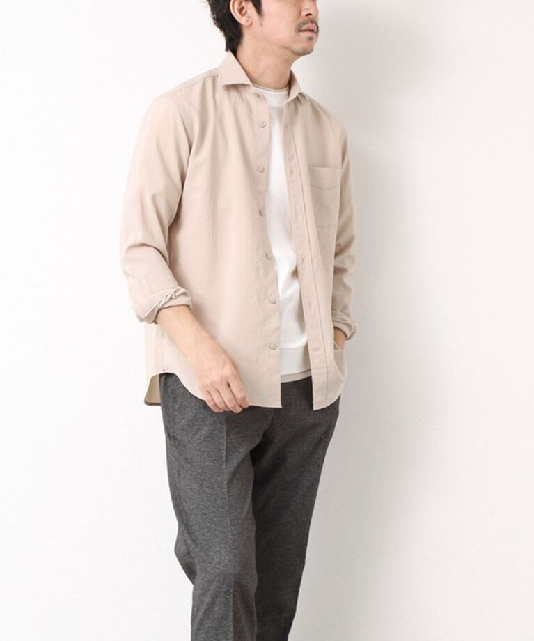 NOLLEY'S goodman「《接触冷感》スーピマコットン ダブルカラーTee 25SS」|Tシャツ・カットソー|