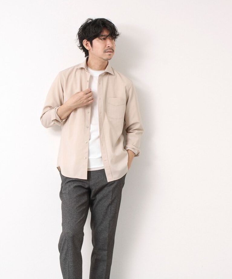 NOLLEY'S goodman「《接触冷感》スーピマコットン ダブルカラーTee 25SS」|Tシャツ・カットソー|