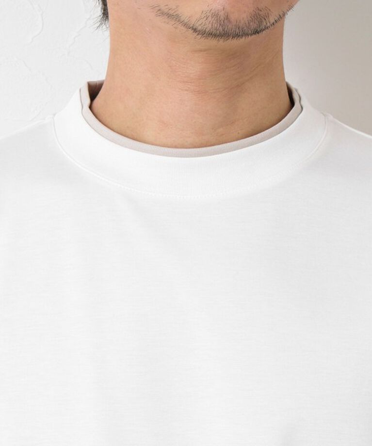 NOLLEY'S goodman「《接触冷感》スーピマコットン ダブルカラーTee 25SS」|Tシャツ・カットソー|