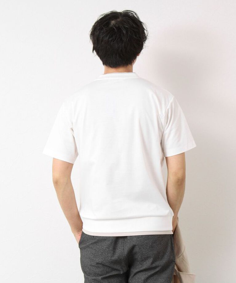 NOLLEY'S goodman「《接触冷感》スーピマコットン ダブルカラーTee 25SS」|Tシャツ・カットソー|