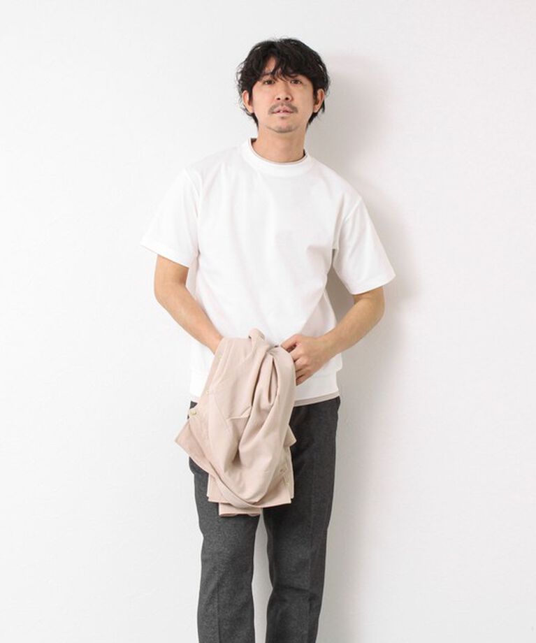 NOLLEY'S goodman「《接触冷感》スーピマコットン ダブルカラーTee 25SS」|Tシャツ・カットソー|