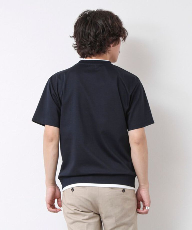 NOLLEY'S goodman「《接触冷感》スーピマコットン ダブルカラーTee 25SS」|Tシャツ・カットソー|