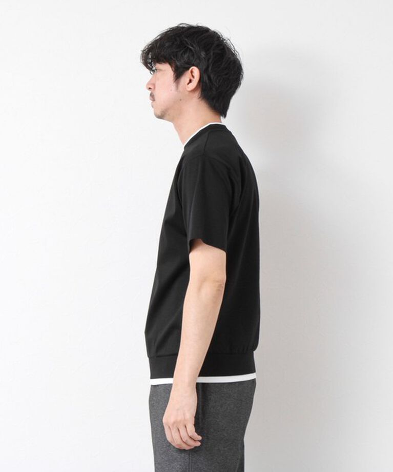 NOLLEY'S goodman「《接触冷感》スーピマコットン ダブルカラーTee 25SS」|Tシャツ・カットソー|