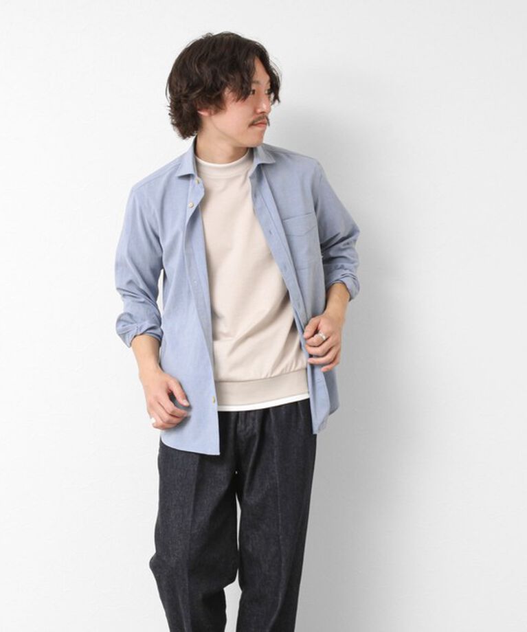 NOLLEY'S goodman「《接触冷感》スーピマコットン ダブルカラーTee 25SS」|Tシャツ・カットソー|