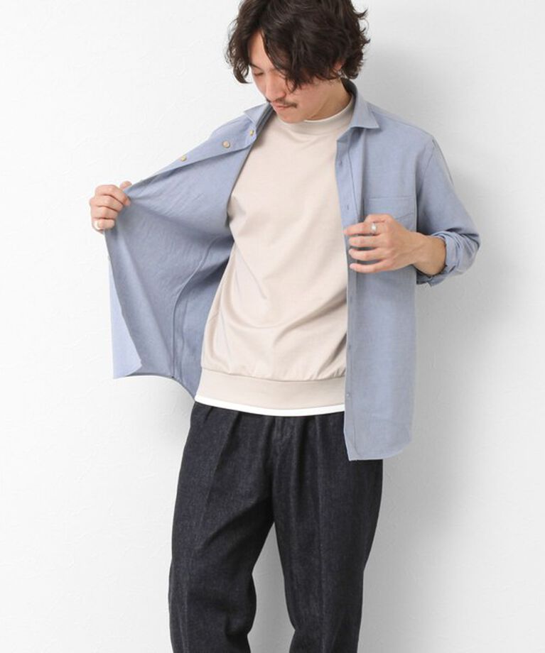 NOLLEY'S goodman「《接触冷感》スーピマコットン ダブルカラーTee 25SS」|Tシャツ・カットソー|