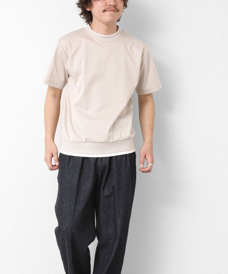 NOLLEY'S goodman「《接触冷感》スーピマコットン ダブルカラーTee 25SS」|Tシャツ・カットソー|
