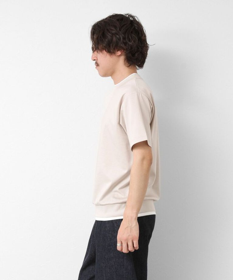 NOLLEY'S goodman「《接触冷感》スーピマコットン ダブルカラーTee 25SS」|Tシャツ・カットソー|