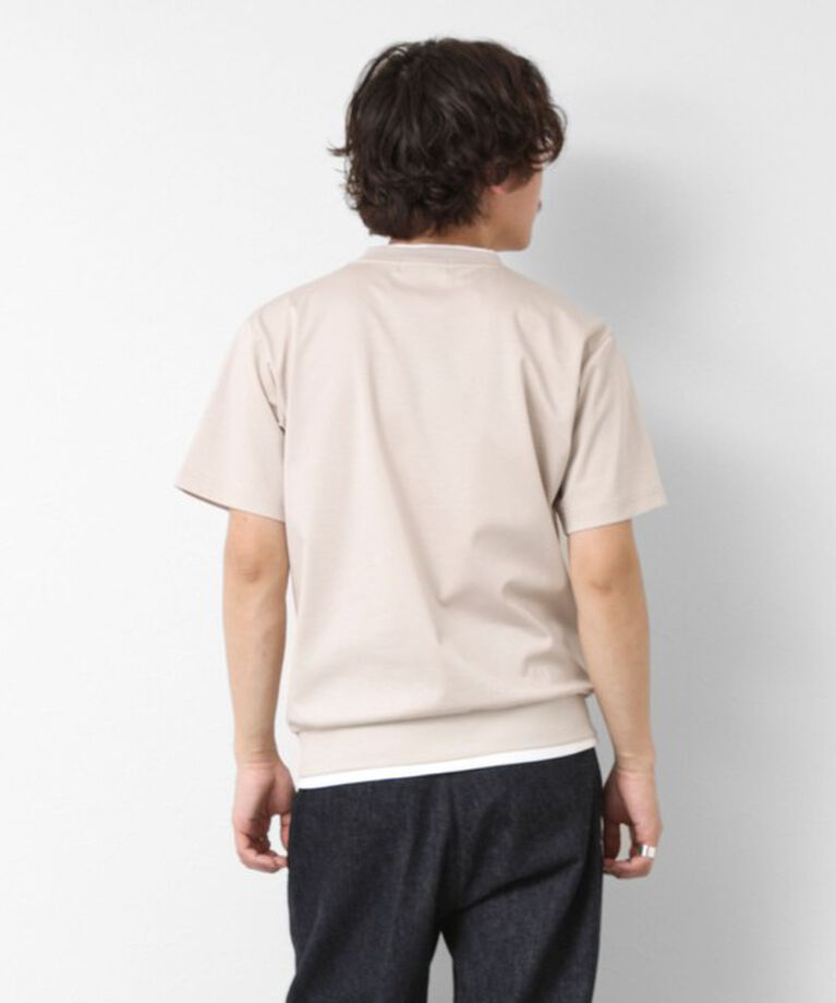 NOLLEY'S goodman「《接触冷感》スーピマコットン ダブルカラーTee 25SS」|Tシャツ・カットソー|