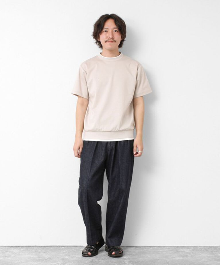 NOLLEY'S goodman「《接触冷感》スーピマコットン ダブルカラーTee 25SS」|Tシャツ・カットソー|