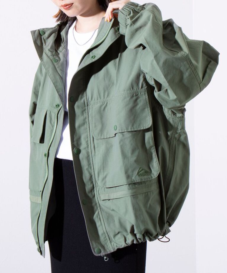GLOSTER「【限定展開】【KELTY×GLOSTER】別注  ミリタリー ユーティリティ フィッシングジャケット」|ブルゾン・スタジャン|セージグリーン