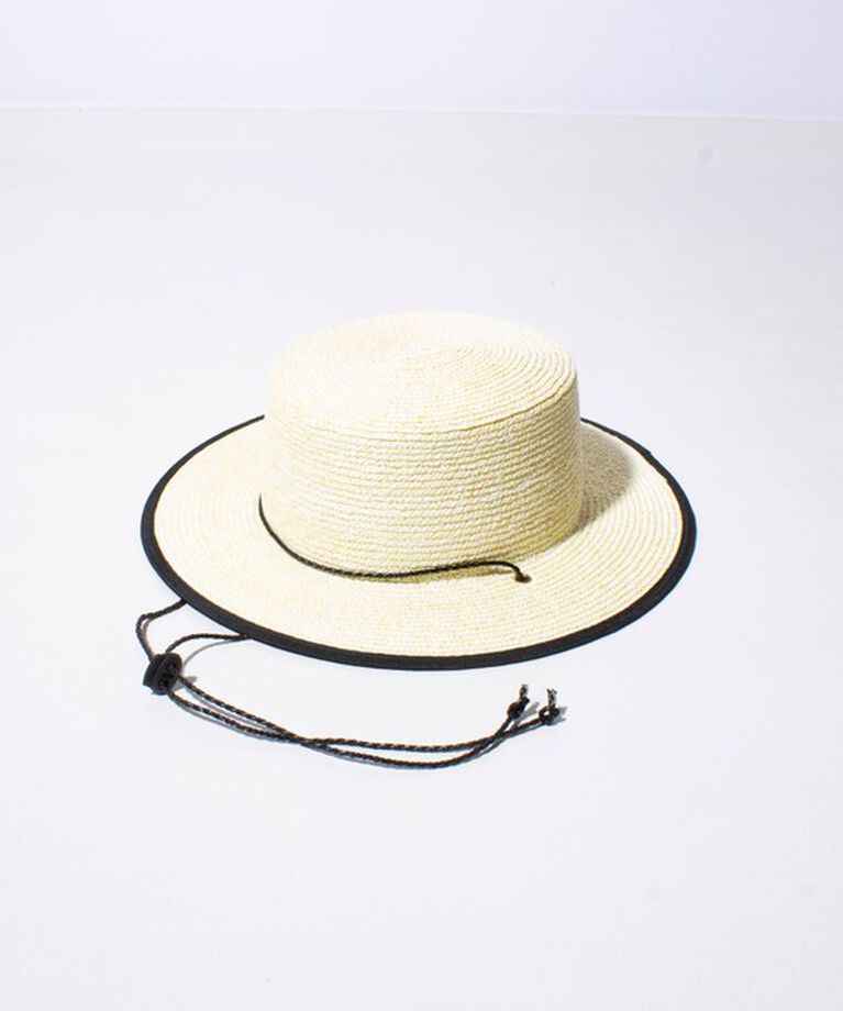 GLOSTER「【GLOSTER】CODE LONG BRIM STRAW HAT ハット 麦わら カンカン帽」|ハット|アイボリー