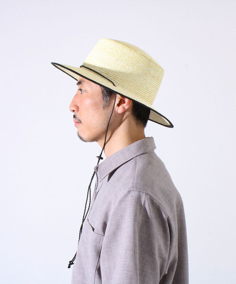 GLOSTER「【GLOSTER】CODE LONG BRIM STRAW HAT ハット 麦わら カンカン帽」|ハット|