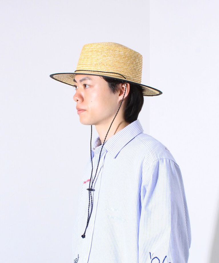 GLOSTER「【GLOSTER】CODE LONG BRIM STRAW HAT ハット 麦わら カンカン帽」|ハット|