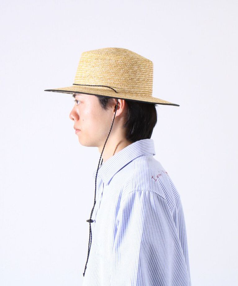 GLOSTER「【GLOSTER】CODE LONG BRIM STRAW HAT ハット 麦わら カンカン帽」|ハット|