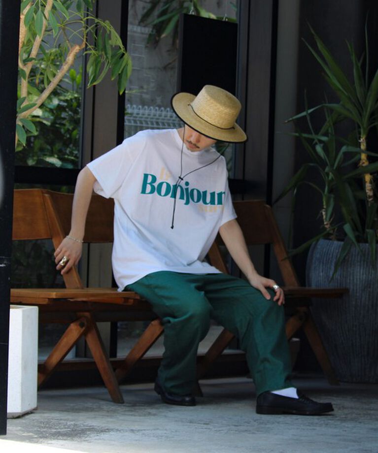 GLOSTER「【GLOSTER】CODE LONG BRIM STRAW HAT ハット 麦わら カンカン帽」|ハット|