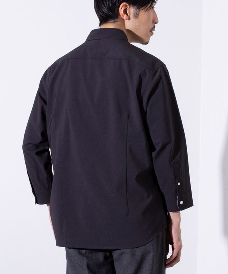 GLOSTER「【GLOSTER/グロスター】COOLMAX ポリトロ パラシュートボタン 七分袖レギュラーシャツ」|シャツ・ブラウス|