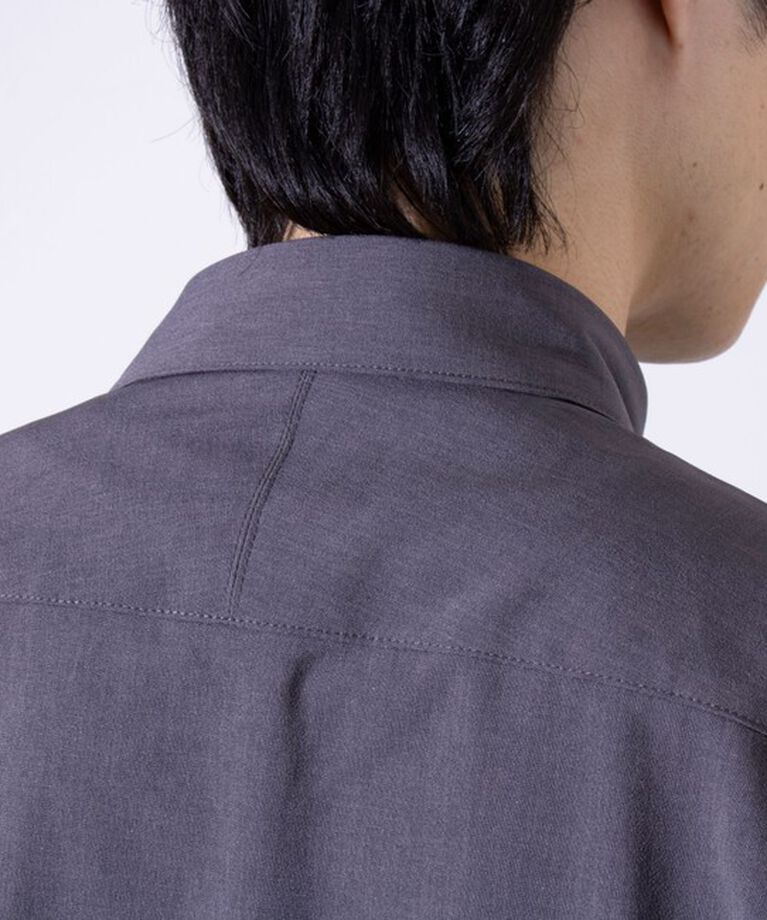 GLOSTER「【GLOSTER/グロスター】COOLMAX ポリトロ パラシュートボタン 七分袖レギュラーシャツ」|シャツ・ブラウス|