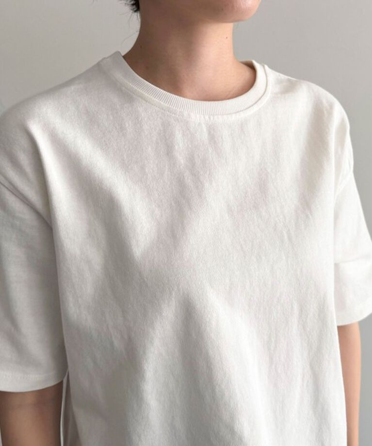 fredy emue「【新色追加！】ベーシッククロップド丈Tシャツ」|Tシャツ・カットソー|