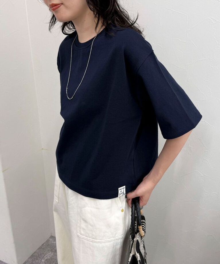 fredy emue「【新色追加！】ベーシッククロップド丈Tシャツ」|Tシャツ・カットソー|