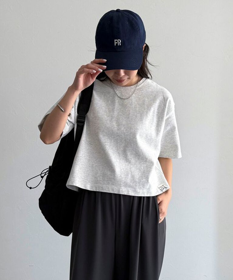 fredy emue「【新色追加！】ベーシッククロップド丈Tシャツ」|Tシャツ・カットソー|