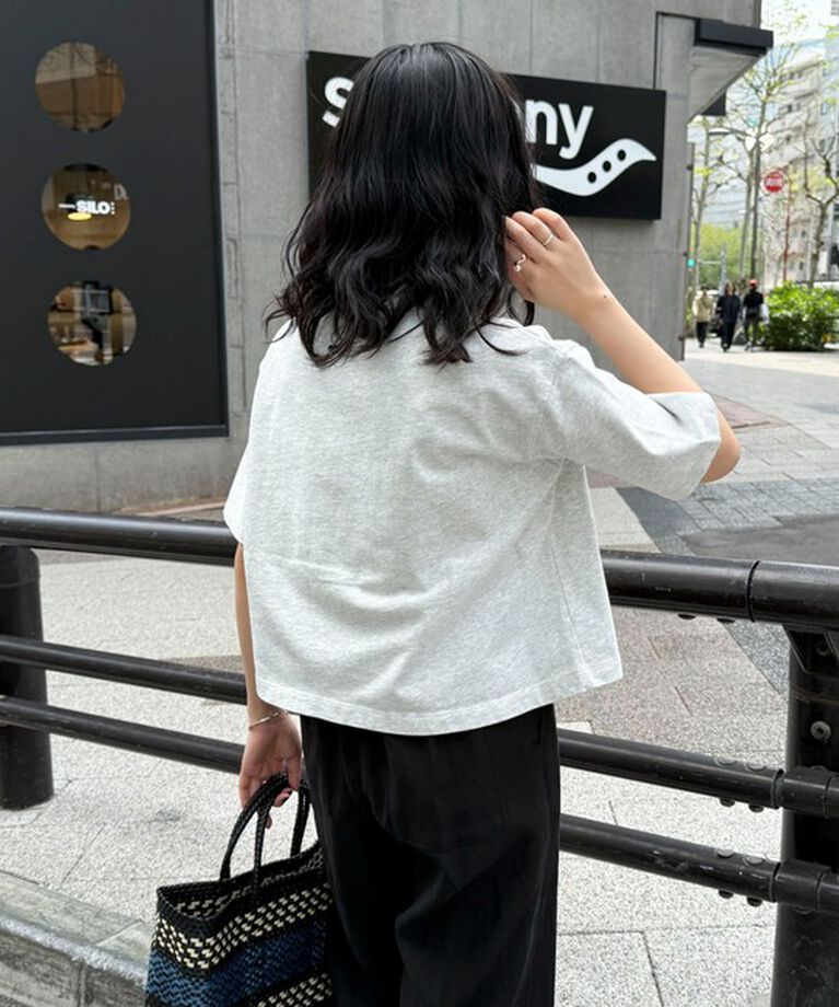 fredy emue「【新色追加！】ベーシッククロップド丈Tシャツ」|Tシャツ・カットソー|