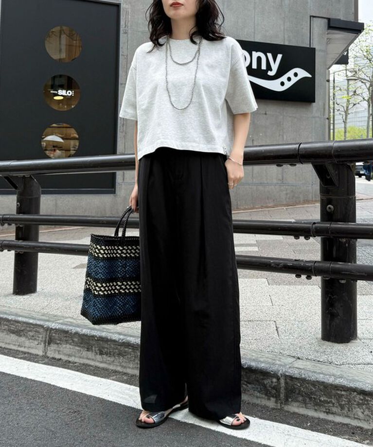 fredy emue「【新色追加！】ベーシッククロップド丈Tシャツ」|Tシャツ・カットソー|