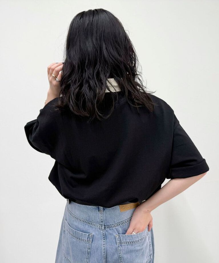 fredy emue「ワンポイント刺繍半袖ラガーシャツ」|Tシャツ・カットソー|