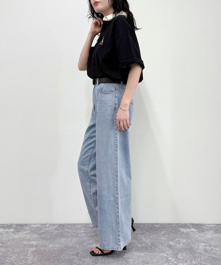 fredy emue「ワンポイント刺繍半袖ラガーシャツ」|Tシャツ・カットソー|