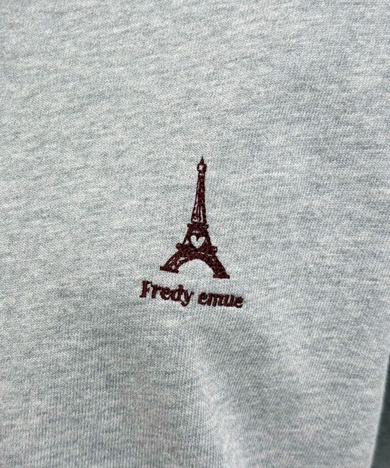 fredy emue「ワンポイント刺繍半袖ラガーシャツ」|Tシャツ・カットソー|