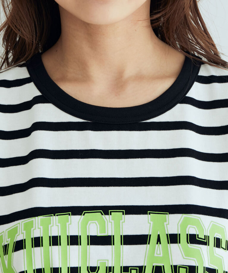 VIS「【AKIIICLASSIC別注】 ロゴプリントノースリーブトップス」|Tシャツ・カットソー|