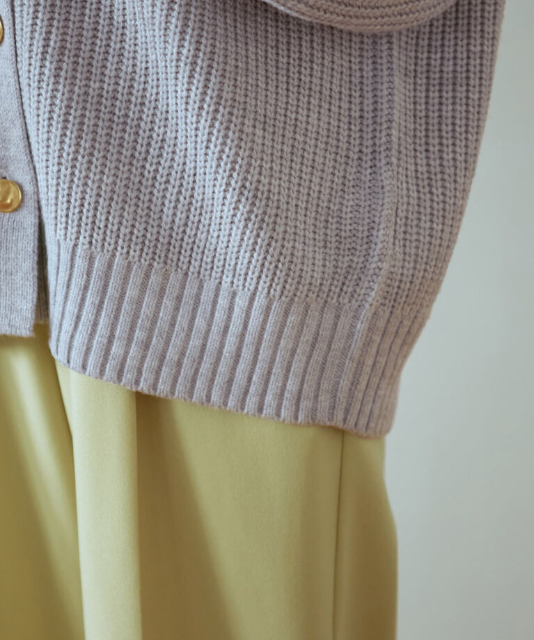 VIS「【洗える】袖ケーブルカーディガン【sustainable】」|カーディガン|