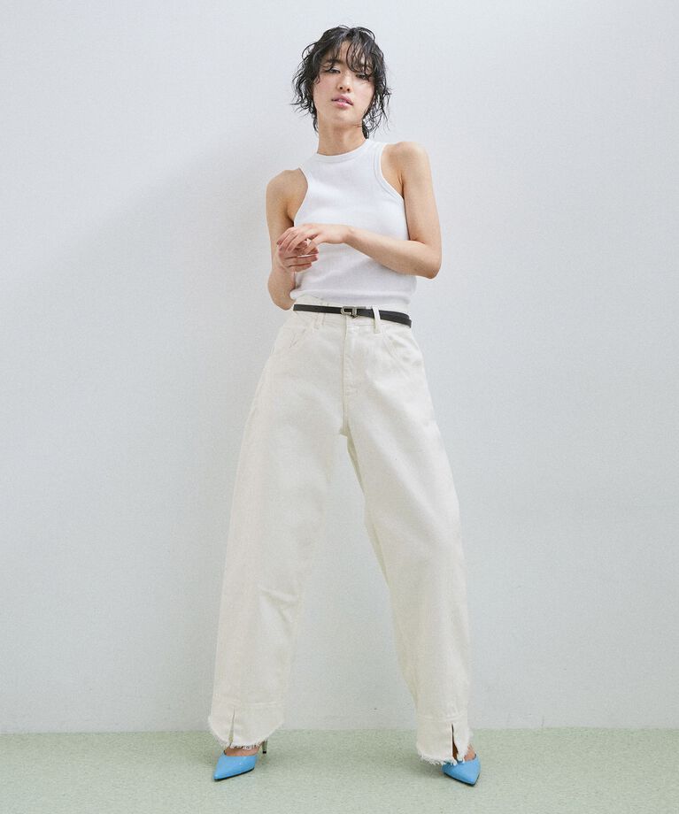 ADAM ET ROPE'「【再入荷】ルーズフィットアジャストデニム」|デニム|