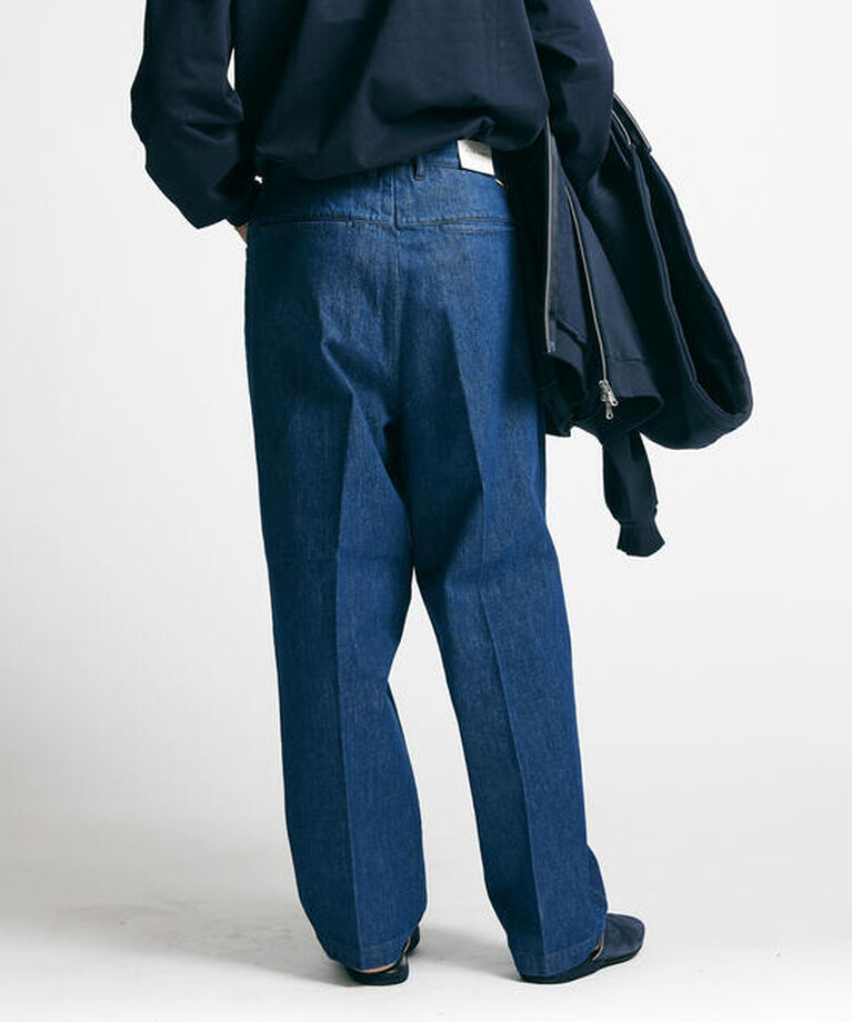  「FARAH | ツータック ワイドデニムパンツ MEN」|デニム|