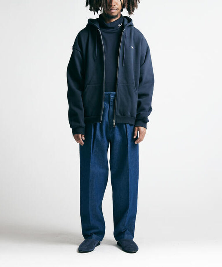  「FARAH | ツータック ワイドデニムパンツ MEN」|デニム|