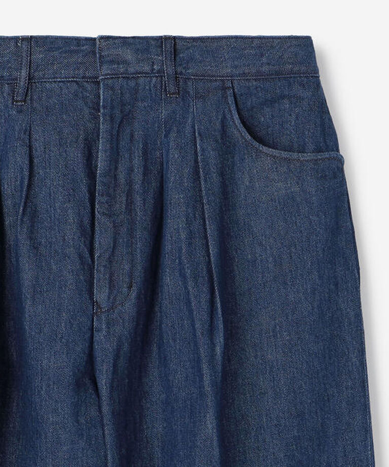  「FARAH | ツータック ワイドデニムパンツ MEN」|デニム|
