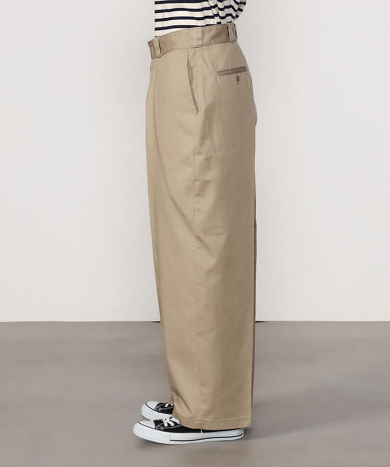  「Dickies │〈別注〉ワイド チノスラックス MEN」|チノ|