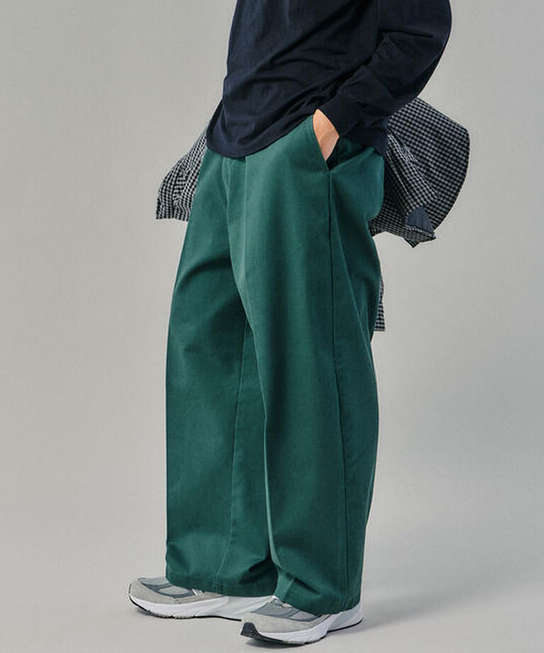  「Dickies │〈別注〉ワイド チノスラックス MEN」|チノ|GREEN