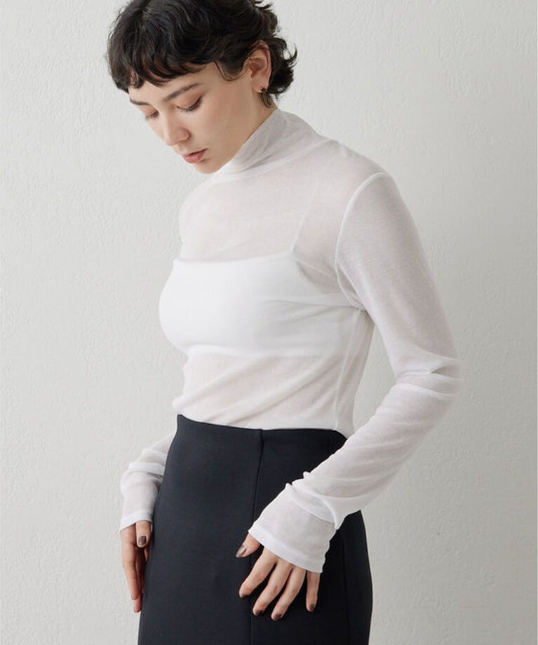  「シアーフライスタートルネックプルオーバー」|Tシャツ・カットソー|