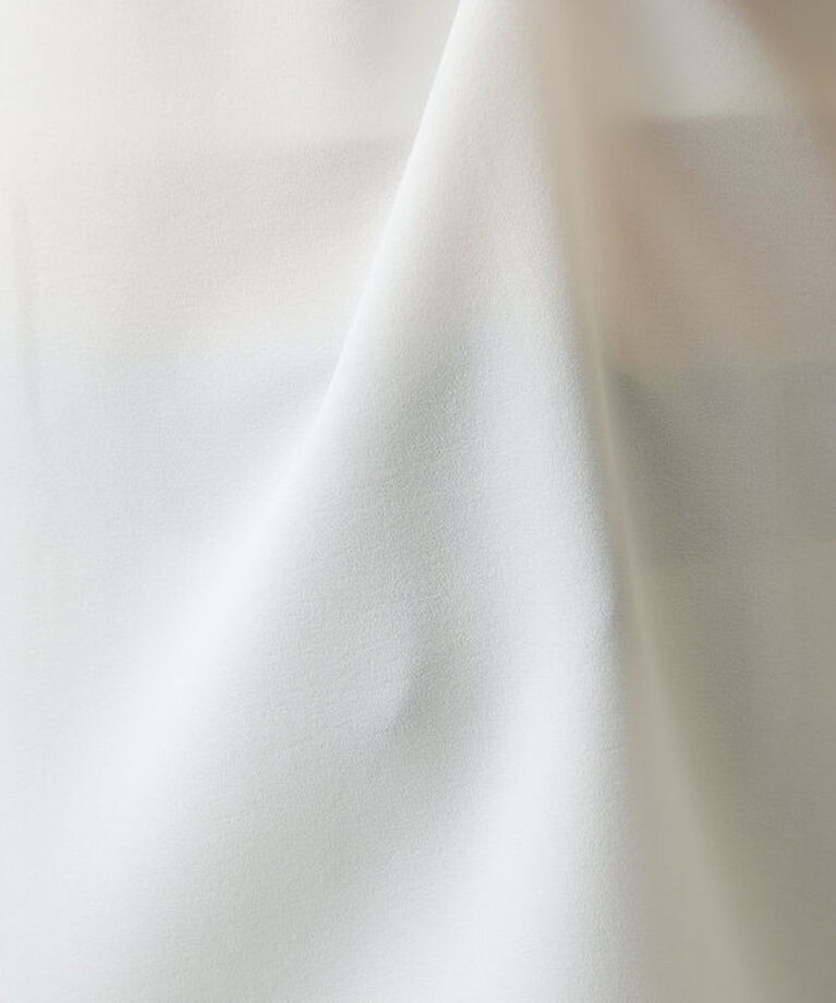  「【大人のロゴT】前後2WAYストレッチジョーゼットロゴTシャツ」|Tシャツ・カットソー|