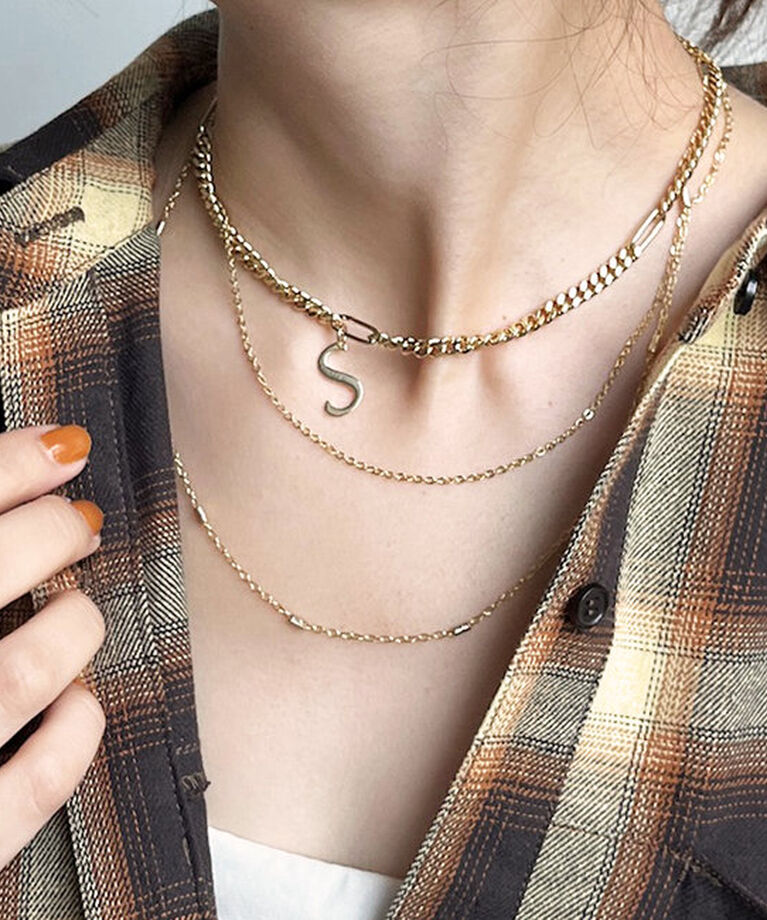  「【A・H・M・R・S・Yの６種！】アルファベットネックレス」|ネックレス|